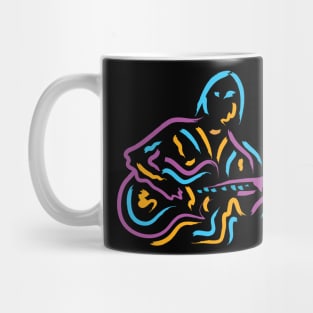 Guitarist Musician Modern Art Style Mug